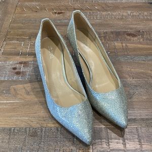 MICHAEL Michael Kors Silver Sparkly Pumps